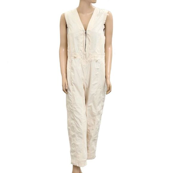 Daily Practice Anthropologie Soller Drawstring Jumpsuit Straight Leg XL 281876 - Picture 8 of 11
